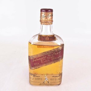 ★ジョニーウォーカー レッドラベル フラスコボトル ★コルク栓 ※ 内容量未記載 スコッチ JOHNNIE WALKER B180548