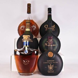 同梱不可★6本セット★E&J XO/シャボー /クリスチャン バッハ ナポレオン等 ※ 700ml 40% アルマニャック等 C03S093