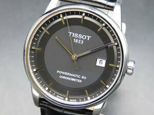 本体良品 1円～! 稼動品 正規品 TISSOT ティソ T086408A T-クラシック ラグジュアリー 自動巻き デイト 純正ブレス メンズ腕時計 TTKLG4872