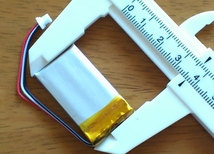 リポ　バッテリー　3pinコネクター付き　3.7V　250mAh　402035（4 x 20 x 36.5mm）_画像3
