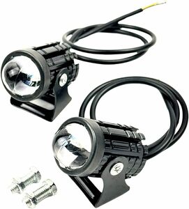 バイク フォグランプ LED ライト 汎用 12W 作業灯 ワークライト 黄 白 切替 12V 24V 兼用 高輝度 防水 2個セット