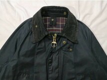 80s 90s Barbour BEDALE vintage バブアー オイルドジャケット ビデイル 3ワラント ビンテージ セージ ビューフォート ブラック c38 _画像3