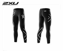 ■新品■2XU タイツ メンズ S シルバー 銀 コンプレッションウェア マラソン トレーニング ランニング ジム_画像1