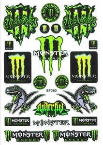 【新品】売れてます！バイク用・車用ステッカー★モンスターエナジー★MONSTER ENERGY★屋外用ラベル・ノーカット版★A4★0.23mm厚