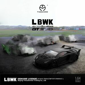 1/64 timemicro tm ランボルギーニ アヴェンタドール LP700 GT EVO LBWK カーボンブラックの画像5