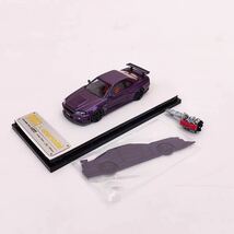 1/64 PGM One model Nissan 日産 GTR R34 Z Tune パープル　全開閉 エンジン付き_画像5