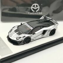 1/64 timemicro tm ランボルギーニ　アヴェンタドール　LP700 GT EVO LBWK シルバー_画像2