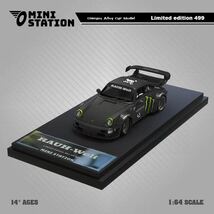 1/64 mini station ポルシェ RWB 964 block43 monster モンスター_画像1