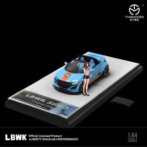 1/64 timemicro HONDA S660 gulf ホンダ ガルフ　フィギュア付き