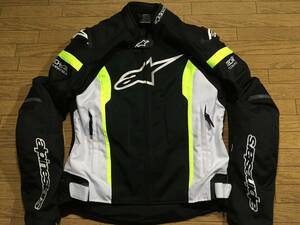 alpinestars T-MISSILE AIR/TECH AIR COMPATIBLE ナイロン/ナイロンメッシュライディングJKT Mサイズ 身長166-172cm 肩/肘/背/胸部パッド付