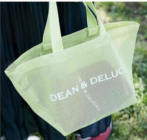 新品直営店購入品 DEAN&DELUCAメッシュトートバッグライムグリーンS