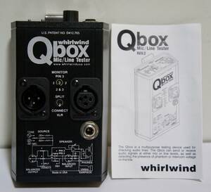 Whirlwind Qbox Mic Line Tester REV.2