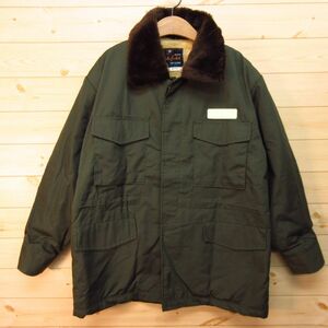 ◎使用少なめ！Winter Jacket◆ドカジャン カストロコート 裏ファー 旧車 昭レトロ 防寒 ヴィンテージ◆メンズ カーキ Mサイズ◆A3783