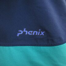 ◎Phenix フェニックス PH412ST12◆マウンテンパーカー ジャケット 撥水 トレッキング アウトドア◆メンズ 緑x紺 Lサイズ◆A4075_画像4