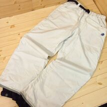 ◎BURTON バートン BIO-LITE◆スノボパンツ スノーボード 撥水 裏メッシュ W調節可能◆メンズ ベージュ Mサイズ◆S541_画像1