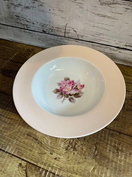 戦後 洋皿 稀少 薔薇柄 オールドノリタケ 21㎝