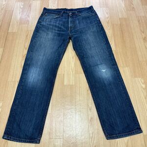 Levi's ☆即決☆ ダメージ スリムストレート 514 W34 (88cm) L30 (76cm) リーバイス 管理番号Eー60246501517