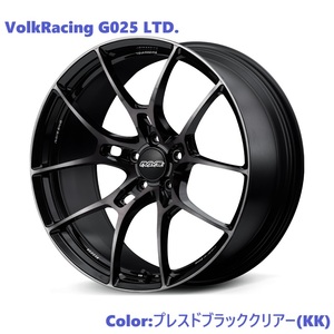 【納期要確認】Volk Racing G025 LTD. SIZE:8.5J-18 +44(F2) PCD:100-5H Color:KK ホイール4本セット