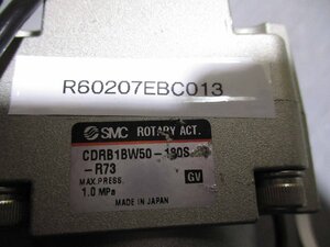 中古SMC ROTARY ACT CDRB1BW50-180S-R73 ロータリーアクチュエーター(R60207EBC013)