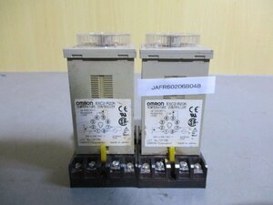 中古 OMRON TEMPERATURE CONTROLLER E5C2-R20K 電子温度調節器 2点セット(JAFR60206B048)