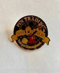 * праздник 40 годовщина!TDL Tokyo Disney Land булавка trailing булавка фиолетовый не продается Mickey Mouse *