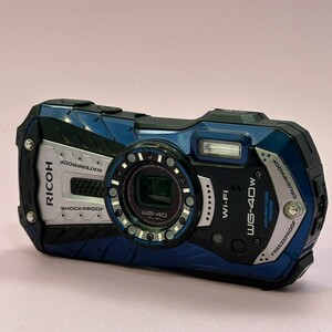 RICOH WG-40W ブルー｜Wi-Fi対応・防水・防塵性能 コンパクトデジタルカメラ