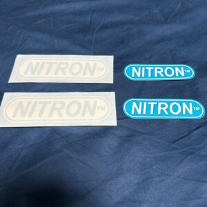 ステッカー ナイトロン NITRON 非売品 公式 4枚セット デカール 