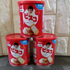 非常食・保存食・備蓄食・グリコ　 ビスコ　保存缶 30枚入×3缶　賞味期限2029.6