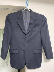 FENDI Fendi men's jacket size L cashmere 100% navy blue have been cleaned 