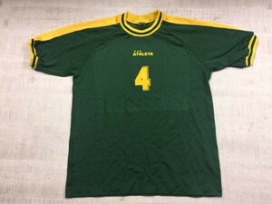 アスレタ ATHLETA 東急エージェンシー スポーツ サッカー フットサル 半袖ユニフォームTシャツ メンズ 日本製 サイズO 緑