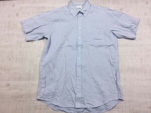 Lupa Switzerland 半袖ドレスワイシャツ メンズ ボタンダウン 日本製 フォーマル 43 水色