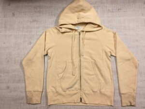 チャンピオン Champion リバースウィーブ reverse weave 裏毛 ジップアップ スウェットパーカー 中厚手 レディース S ベージュ