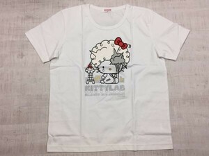 キティラボ KITTYLAB ハローキティ 35周年 2009年 サンリオ キャラクター 半袖Tシャツ カットソー メンズ M 白