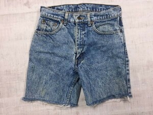 リーバイス Levi's 503-0217 アメカジ ジップフライ ケミカルウォッシュ ジーンズ デニム ショートパンツ ボトムス メンズ 30 青