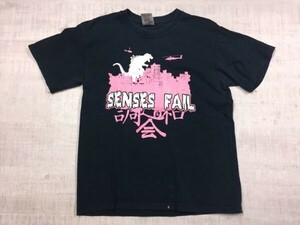 SENSES FAIL センシズ・フェイル ポスト・ハードコア バンドT ロックT 半袖Tシャツ レディース キッズサイズ 14/16 黒