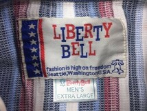 LIBERTY BELL リベルティベル アメカジ ウエスタンヨーク 90s マルチストライプ長袖ウエスタンシャツ メンズ XL 赤/紺_画像2