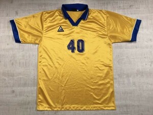 アトラス ATLAS サッカー ゲームシャツ ユニフォーム メンズ 40番 オールド レトロ スポーツ 古着 L 黄色