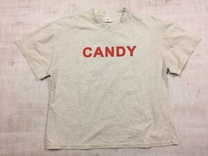 愛家 愛生活 Insert Candy Here ファニー ハロウィン トリックオアトリート 面白 半袖Tシャツ カットソー メンズ M グレー