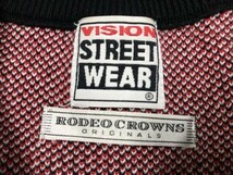 ロデオクラウンズ RodeoCrowns × ヴィジョンストリートウェア VISION STREET WEAR コラボ コットンニット セーター レディース M 黒_画像2