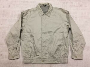 ダックス DAKS オールド レトロ トラッド 古着 裏地メッシュ 比翼 ブルゾン ジャケット メンズ M グレー