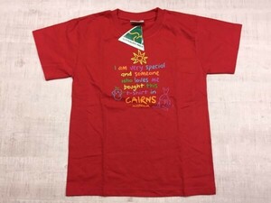 新品 Bulurru オーストラリア製 Australia スーベニア お土産 旅行 コアラ カンガルー 半袖Tシャツ レディース/キッズ 12 赤