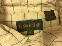 ティンバーランド Timberland アウトドア アメカジ ストリート 半袖チェックシャツ メンズ ボタンダウン S 黄色系_画像2