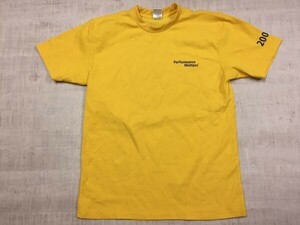 TEAZ製 Performance Matters 2006 THOMSON スポーツ 企業物 オールド レトロ 半袖Tシャツ カットソー メンズ M 黄色