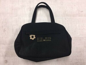  L ELLE de ELLE old clothes small articles retro Old Classic handbag bag bag lady's charm attaching black 