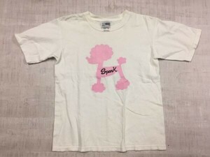 USA製 SPARK スパーク サーフ ストリート プードル 90s オールド 古着 半袖Tシャツ カットソー キッズ/レディース YOUTH M 白