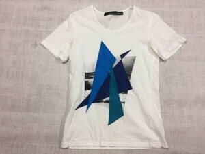 シュリセル SCHLUSSEL ネオお兄系 フェアリーグランジ Y2K 00’s 古着 半袖Tシャツ カットソー メンズ 日本製 Uネック 2 白