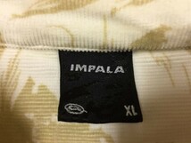 インパラ IMPALA アメカジ Y2K 00's ジップアップ ジャケット メンズ 細畝コーデュロイ 総柄 ロゴ刺繍 2ポケット 大きいサイズ XL 白_画像2