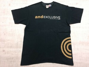 Anvil アンビル製 and EXCLUSIVE OAT デザイン アート アメカジ ストリート 半袖Tシャツ カットソー メンズ L 黒