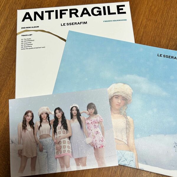 le sserafim CD ANTIFRAGILE FROZEN AQUAMARINE 開封済