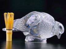 【 E179 】 真作保証品　RENE LALIQUE　1932年　鳩ヴェルヴィエ装飾モチーフ　置物　W28.2cm_画像3